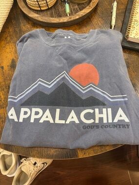 Appalachia Graphic Tee with Sunset Mountain Design